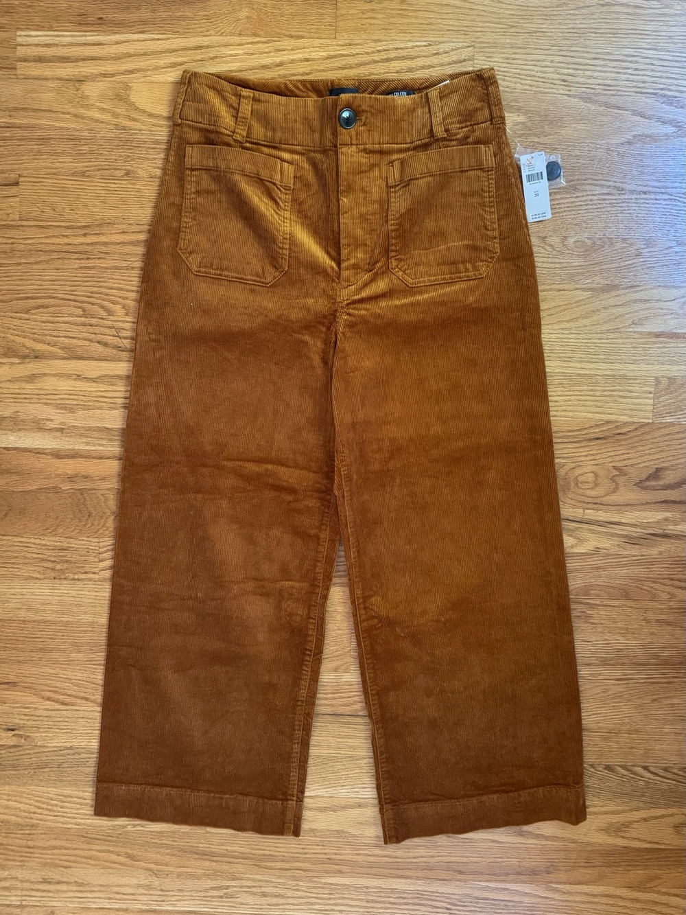 NWT Maeve by Anthropologie The Colette Corduroy Cropped
Wide Leg Pants in Bronze